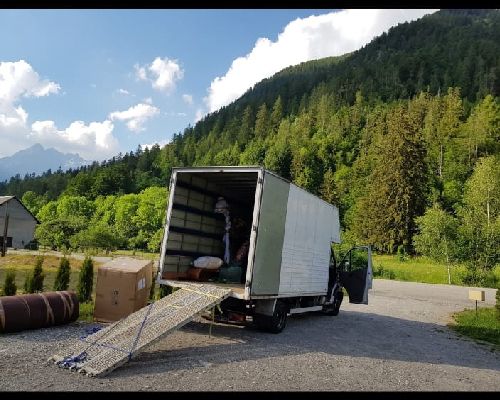 camion déchargement